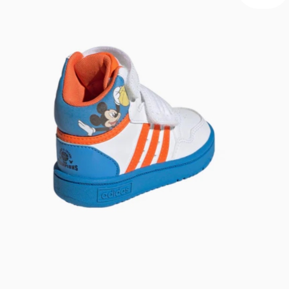 adidas x Mickey Mid Hoops Shoes 'White Blue'
